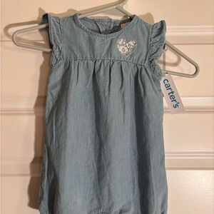 Carter's Light Blue Baby Romper with Heart